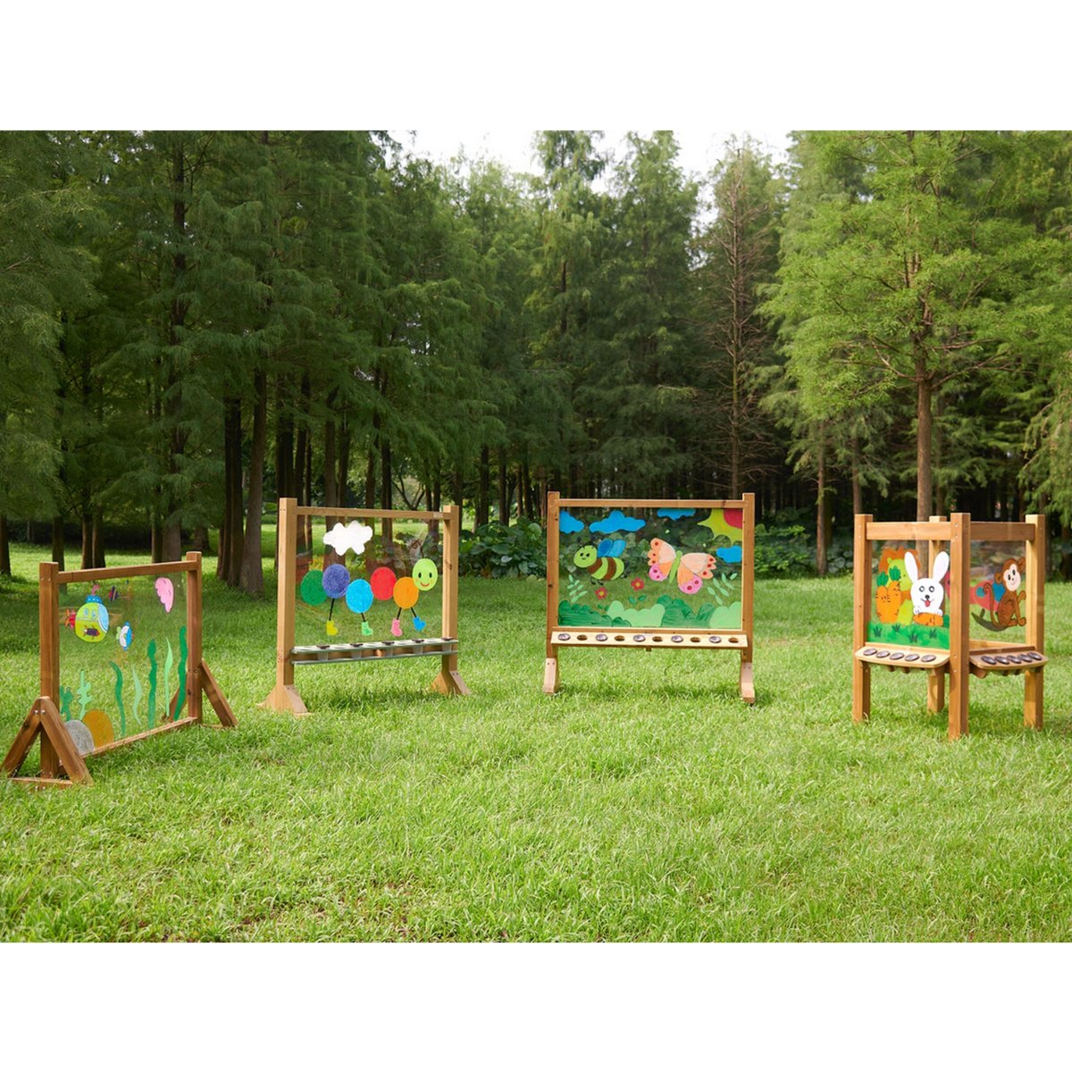 4 Stronna Tablica Przezroczysta Akrylowa do Malowania + Kubeczki MASTERKIDZ