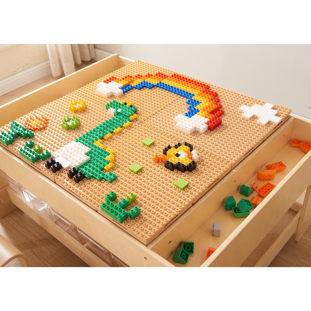 Zestaw Klocków Konstrukcyjnych STEM 563 el. z Nakładkami na Panel 4 szt. MASTERKIDZ