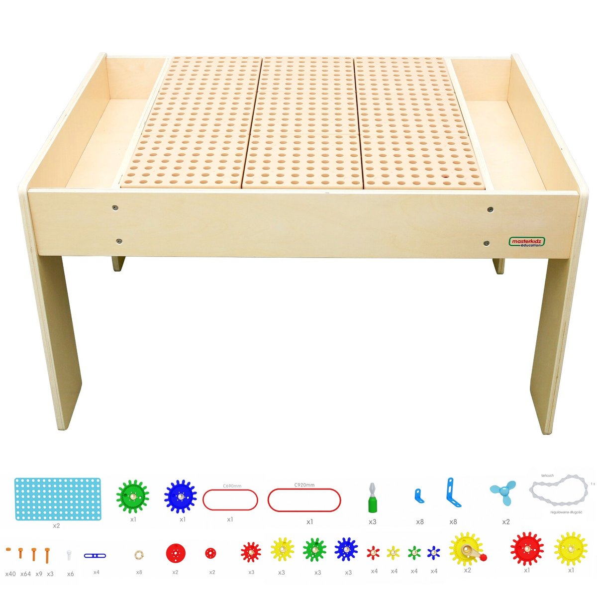 Drewniany Stół Edukacyjny STEM Activity Table Combo + Akcesoria MASTERKIDZ