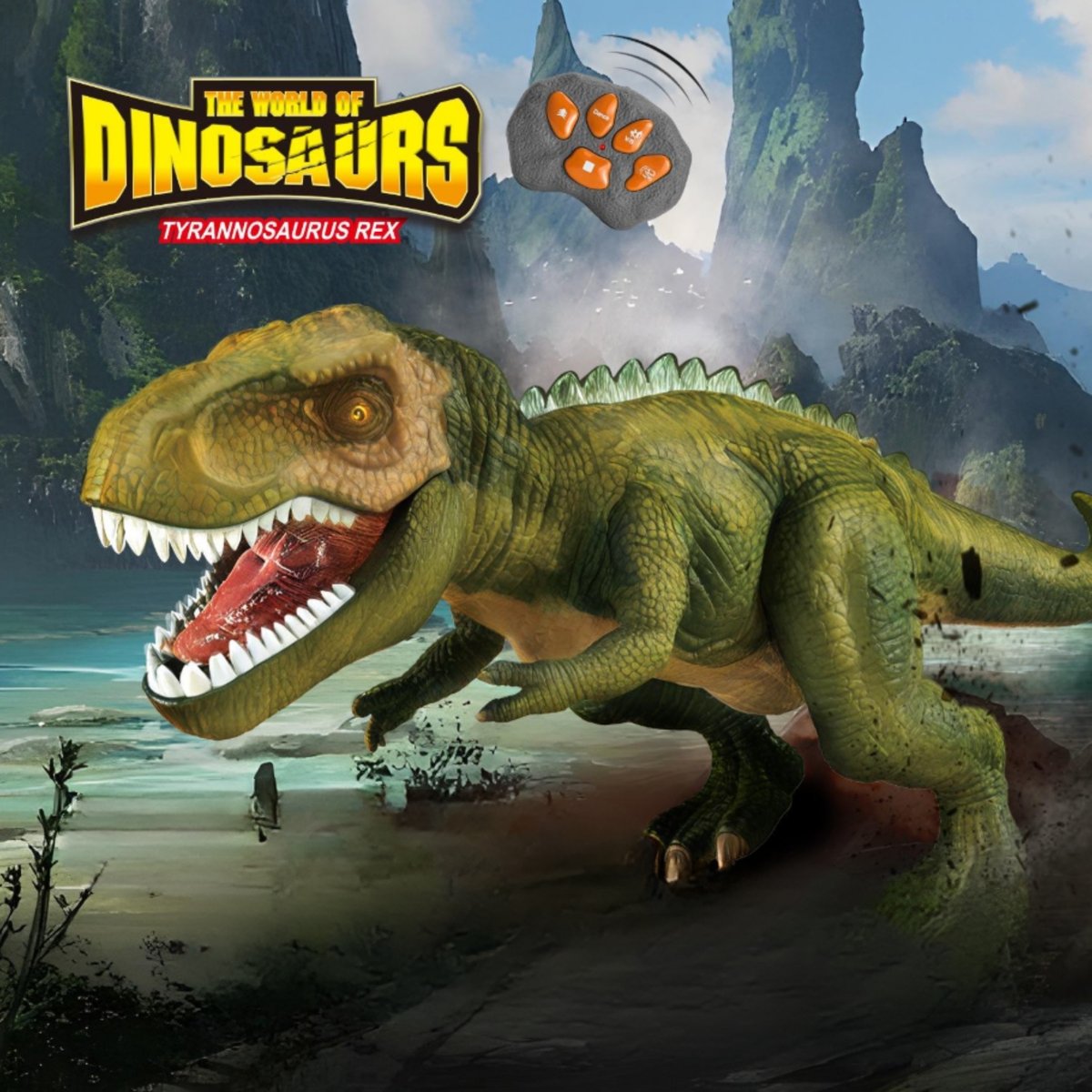 Dinozaur Zdalnie Sterowany RC Tyrannosaurus Rex WOOPIE