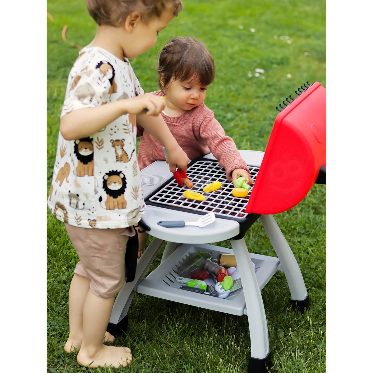 Grill Barbecue Kuchnia Ogrodowa Interaktywna Para LED Zestaw XL 41 el. WOOPIE