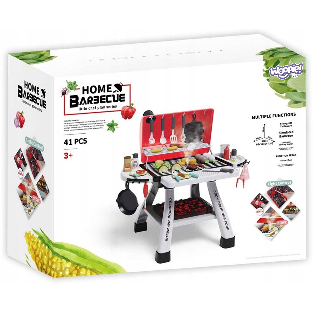 Grill Barbecue Kuchnia Ogrodowa Interaktywna Para LED Zestaw XL 41 el. WOOPIE