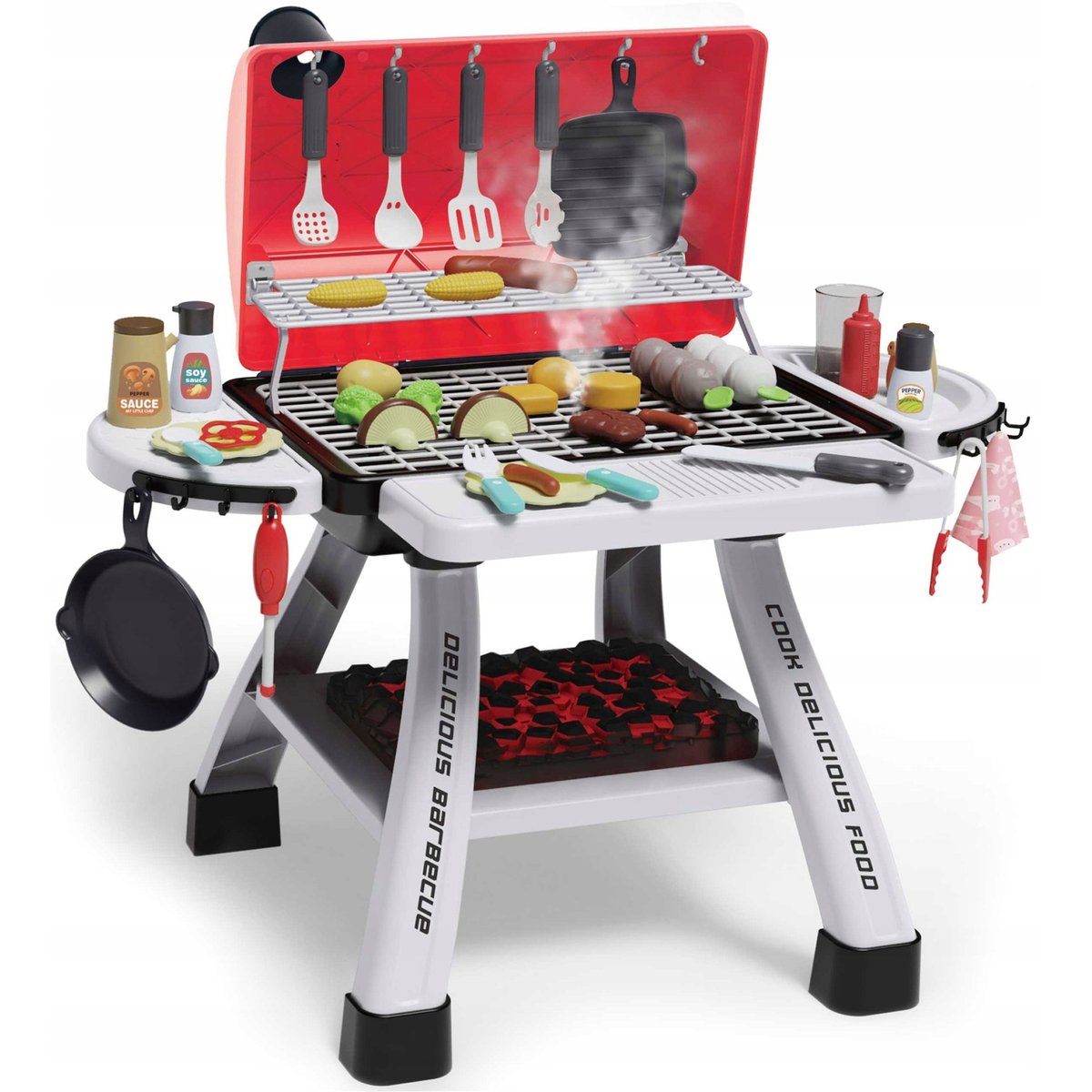 Grill Barbecue Kuchnia Ogrodowa Interaktywna Para LED Zestaw XL 41 el. WOOPIE