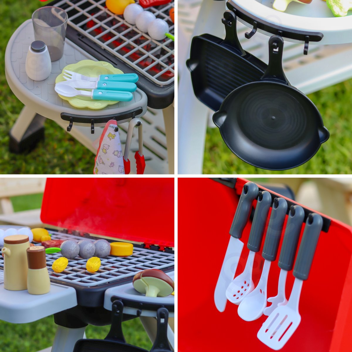 Grill Barbecue Kuchnia Ogrodowa Interaktywna Para LED Zestaw XL 41 el. WOOPIE