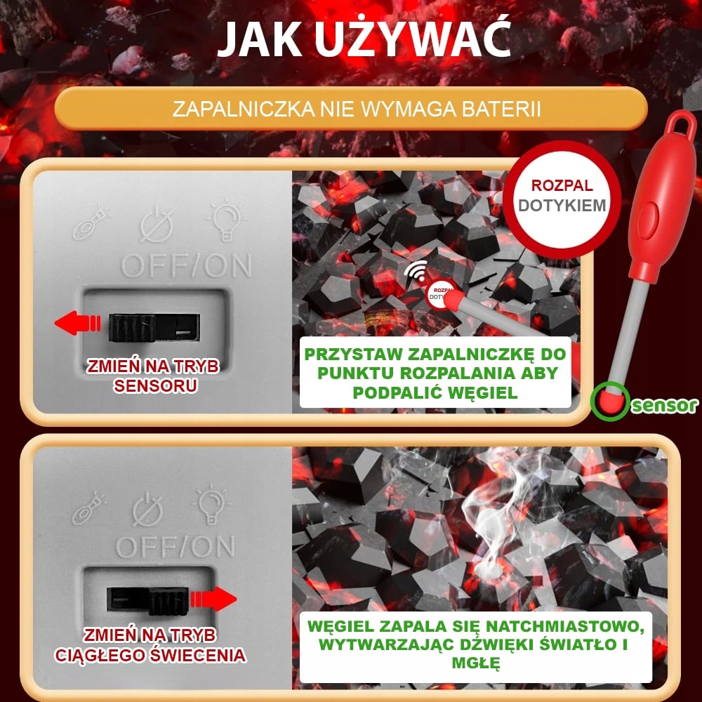 Grill Barbecue Kuchnia Ogrodowa Interaktywna Para LED Zestaw XL 41 el. WOOPIE