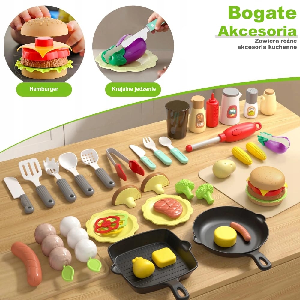 Grill Barbecue Kuchnia Ogrodowa Interaktywna Para LED Zestaw XL 41 el. WOOPIE