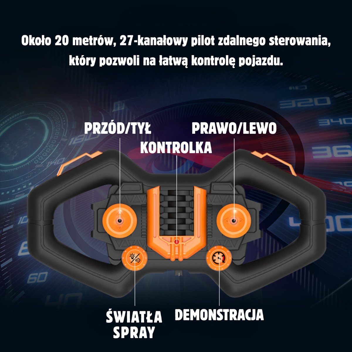 Samochód Wyścigowy Zdalnie Sterowany RC WOOPIE