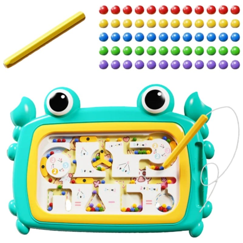 WOOPIE Tablica Magnetyczna Montessori Labirynt Krab Turkusowa