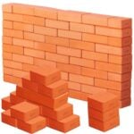 CLASSIC WORLD EDU Mega Klocki Cegiełki EVA 90 szt. Konstrukcyjne Miękkie do Budowania