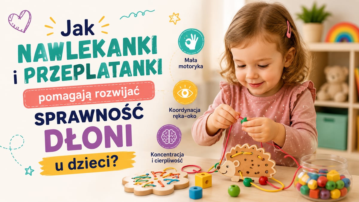 Jak nawlekanki i przeplatanki pomagają rozwijać sprawność dłoni u dzieci