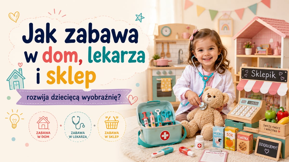 Jak zabawa w dom, lekarza i sklep rozwija dziecięcą wyobraźnię