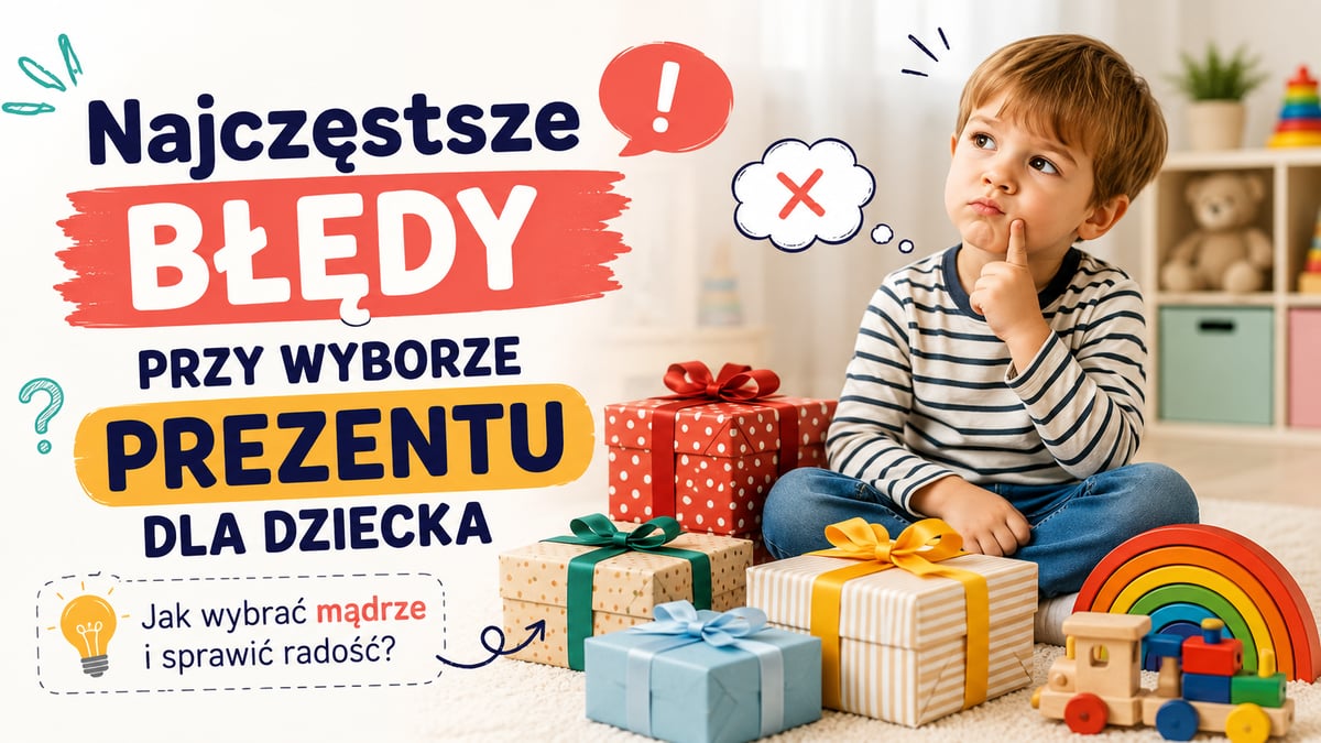Najczęstsze błędy przy wyborze prezentu dla dziecka