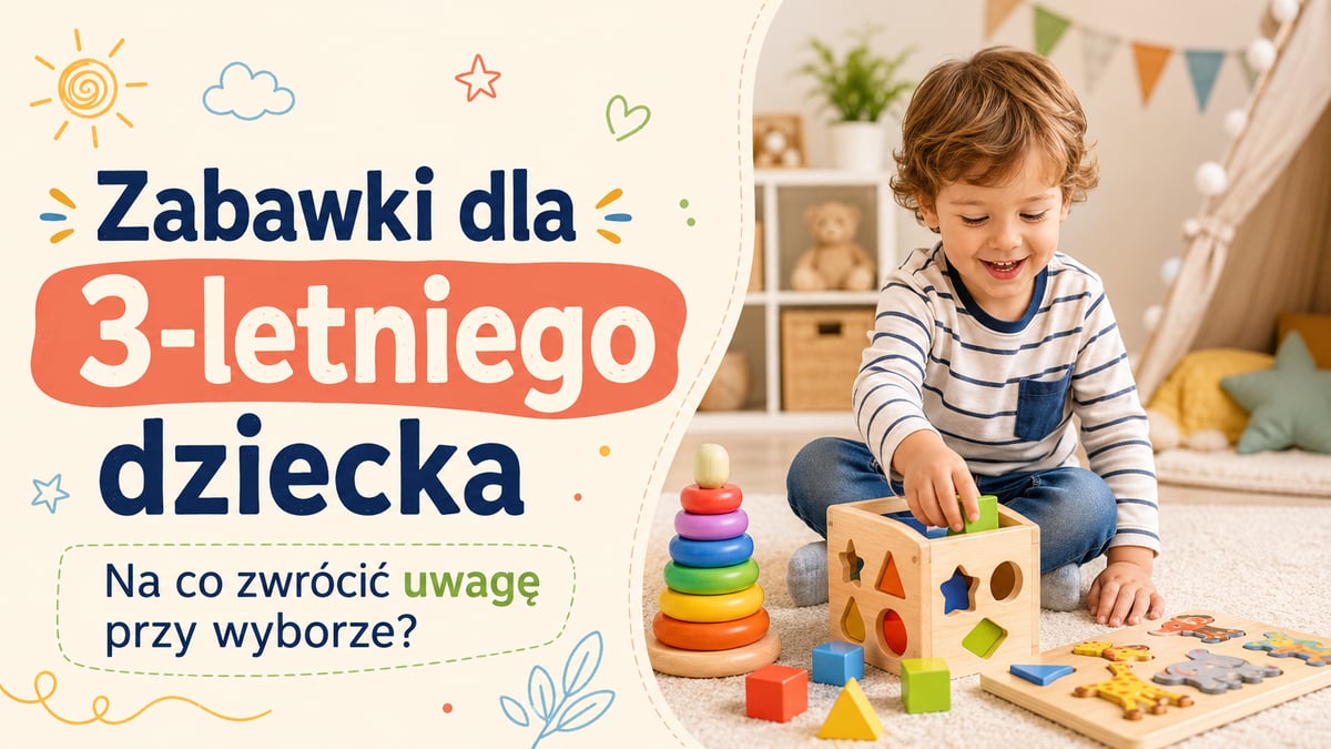 Zabawki dla 3-letniego dziecka – na co zwrócić uwagę przy wyborze