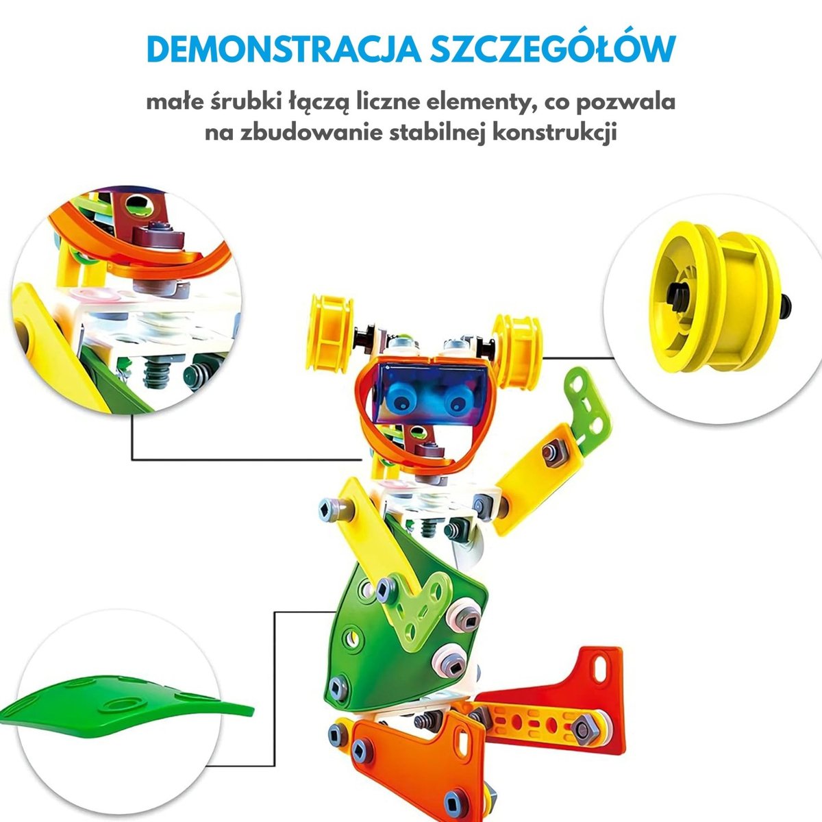 Zestaw Klocki Konstrukcyjne Pojazdy STEM 163 el. WOOPIE