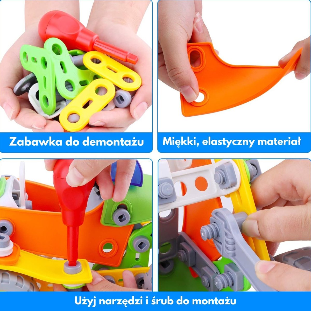 Zestaw Klocki Konstrukcyjne Pojazdy STEM 163 el. WOOPIE