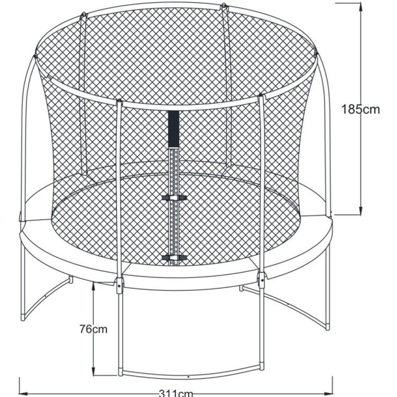 Trampolina Bostonn 305 cm z Siatką AXI