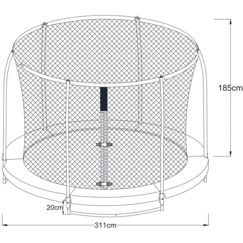 Trampolina Bostonn 305 cm z Siatką AXI