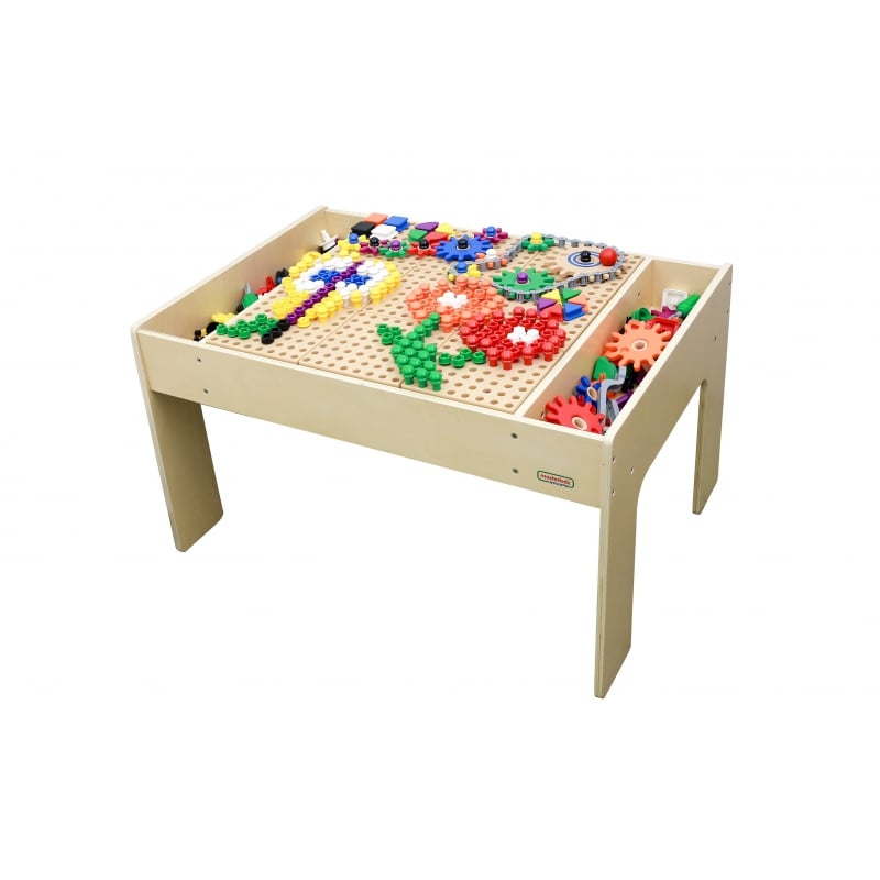 MASTERKIDZ Drewniany Stół Edukacyjny + AKCESORIA STEM WALL