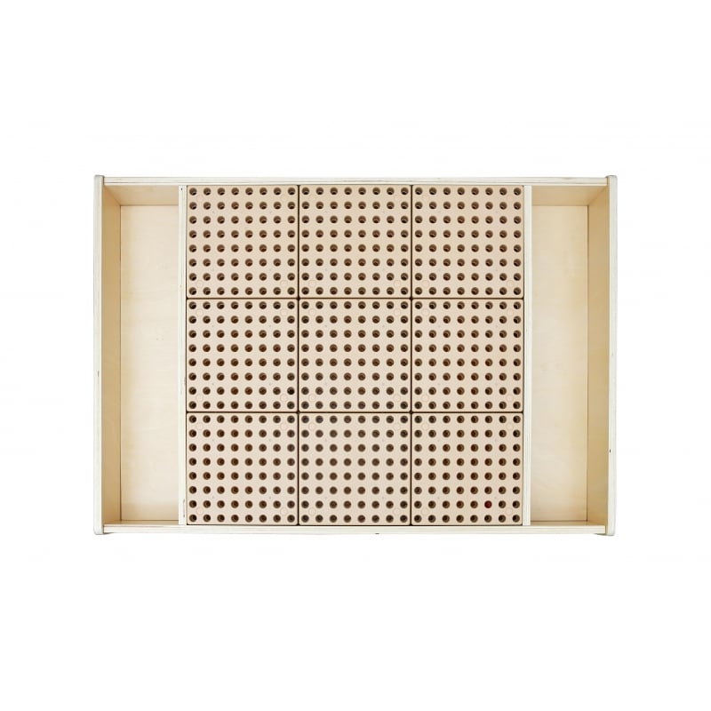 MASTERKIDZ Drewniany Stół Edukacyjny + AKCESORIA STEM WALL