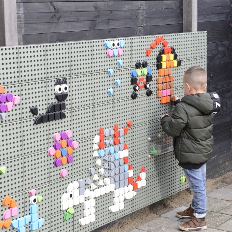 Geometryczne Elementy do Tablic STEM 8 Kolorów 256 szt. MASTERKIDZ