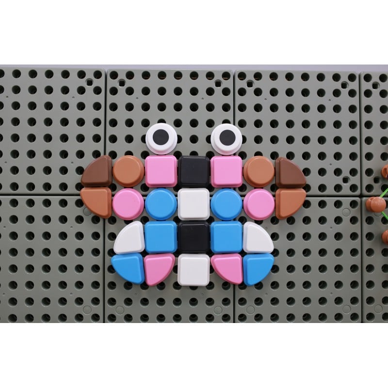 Geometryczne Elementy do Tablic STEM 8 Kolorów 256 szt. MASTERKIDZ