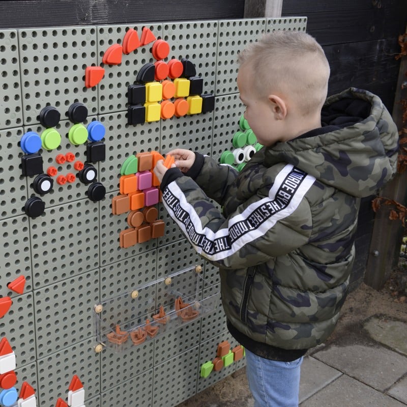 Geometryczne Elementy do Tablic STEM 8 Kolorów 256 szt. MASTERKIDZ