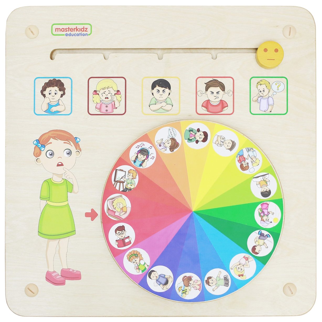 Tablica Edukacyjna Montessori do Nauki i Zarządzania Emocjami MASTERKIDZ
