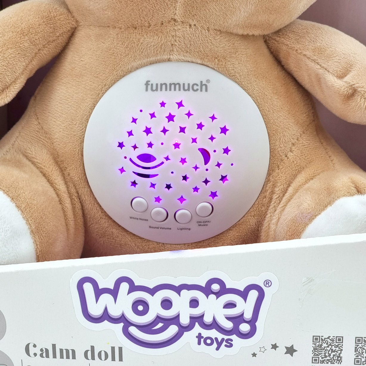Przytulanka Usypiacz Projektor 2w1 Miś - 10 Kołysanek WOOPIE BABY – zdjęcie 22