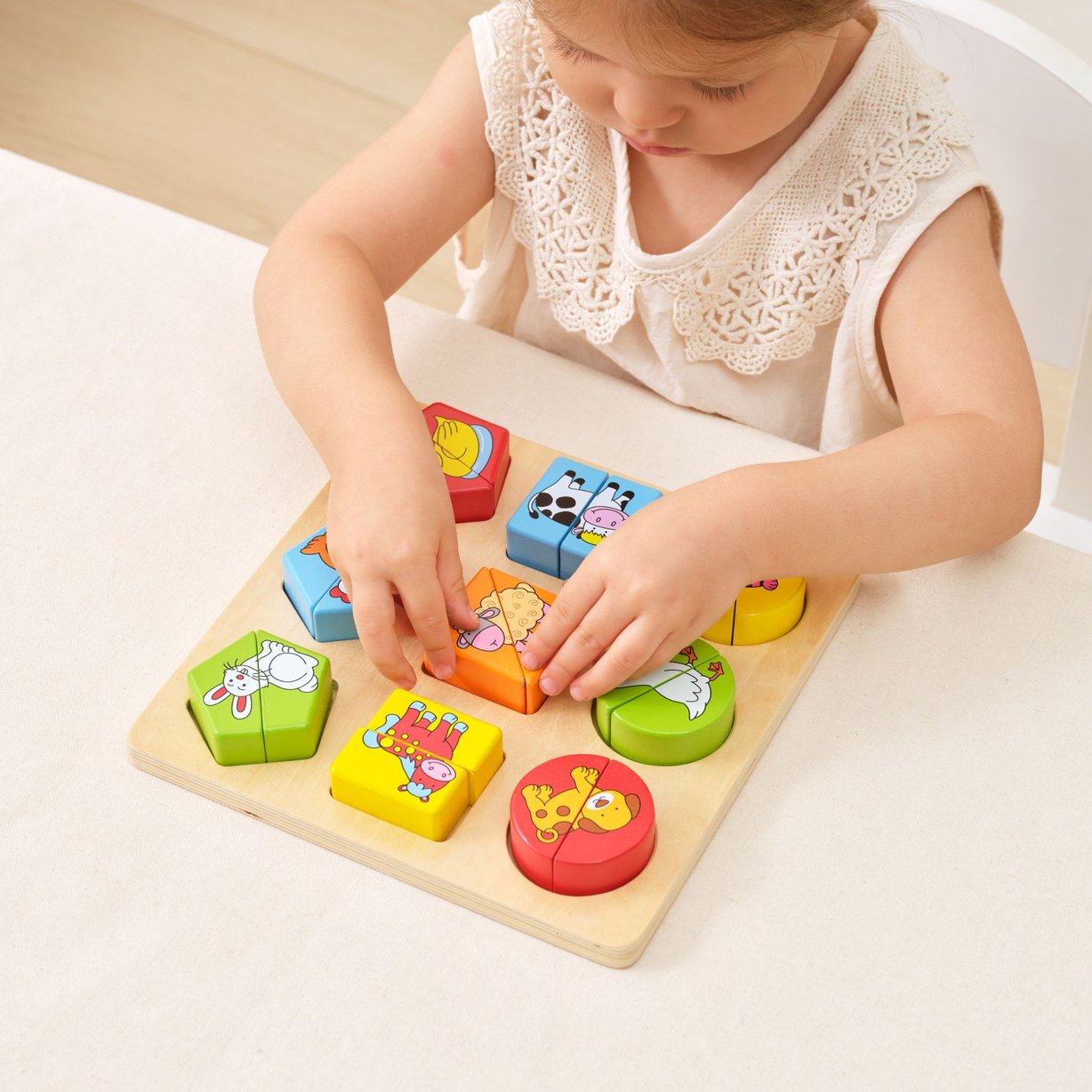 Puzzle Edukacyjne Drewniane Zwierzęta VIGA – zdjęcie 12