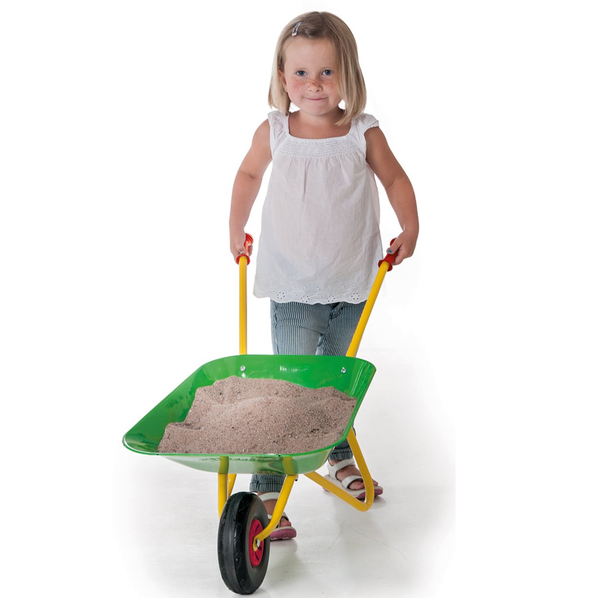 ROLLY TOYS Metalowa Taczka Ogrodowa Budowlana Zielona