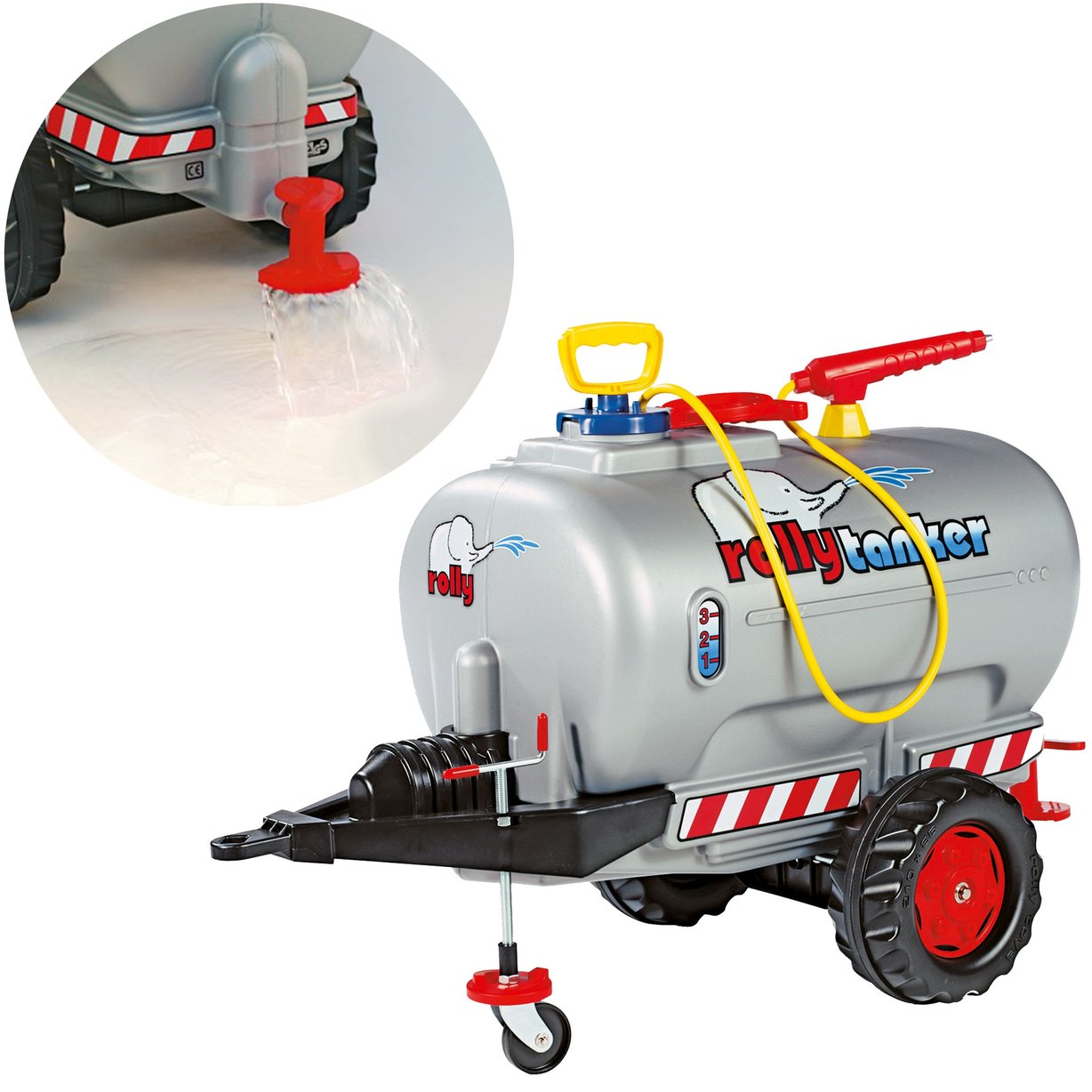 rollyTrailer Przyczepa Cysterna z Rozpylaczem i Pompka ROLLY TOYS – zdjęcie 5