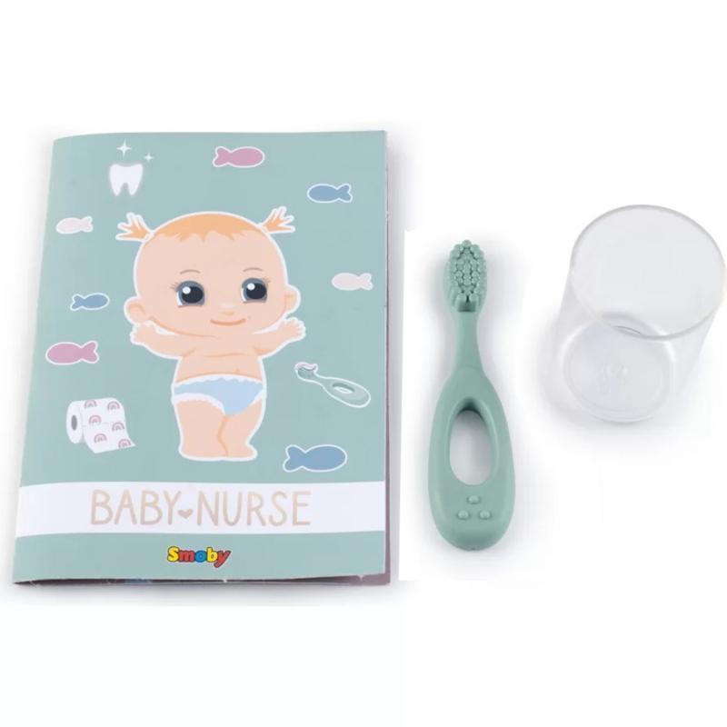 Smoby Baby Nurse Dwustronna Toaleta Łazienka Dla Lalki z Akcesroiami
