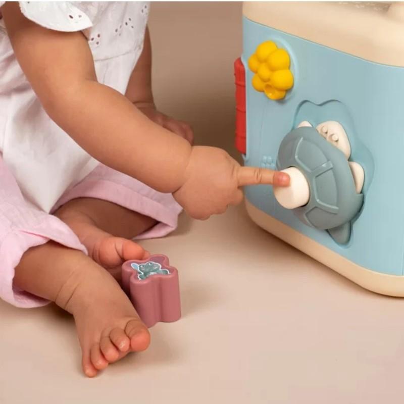 Smoby Little Sensoryczna Kostka Aktywności dla Dzieci Sorter Labirynt 13w1