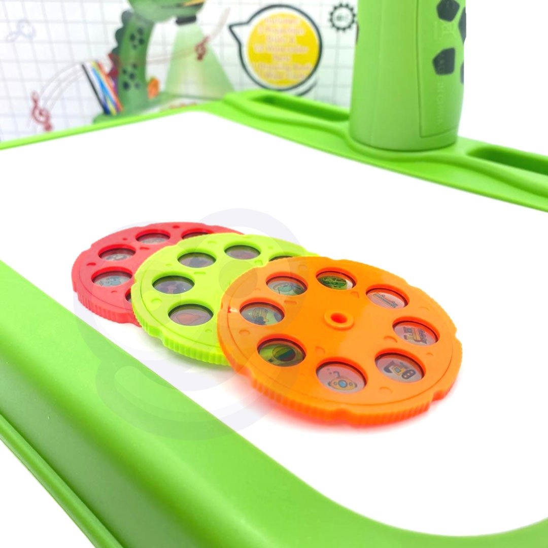 Tablica do Rysowania Projektor Dinozaur + Flamastry WOOPIE – zdjęcie 9