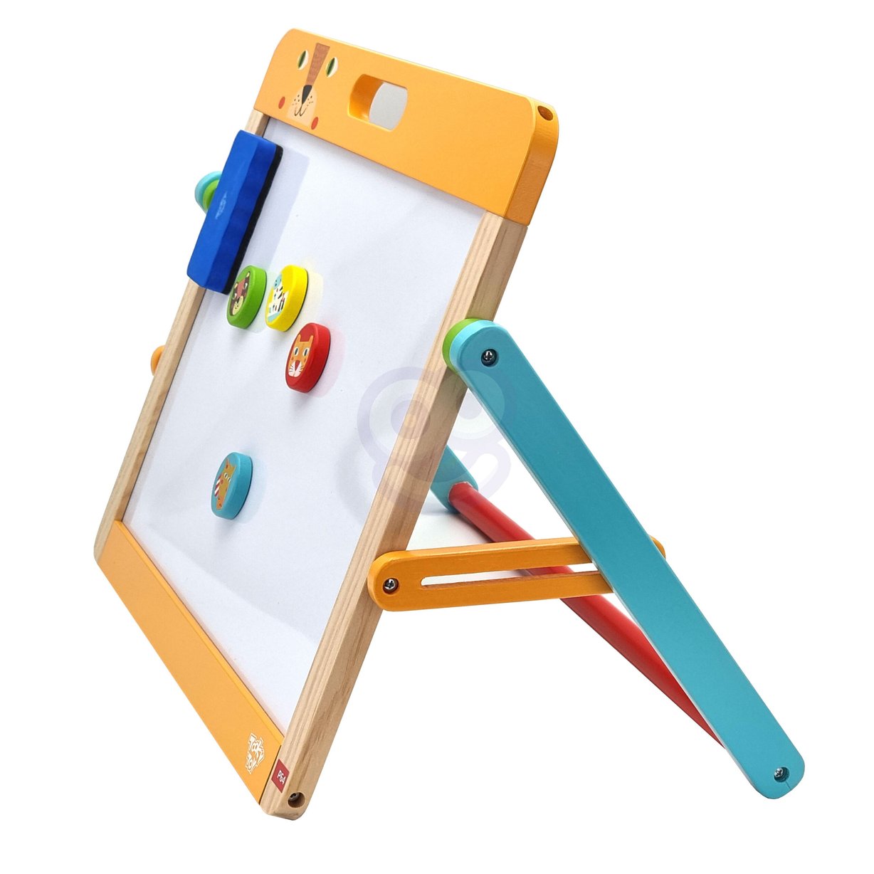 Tablica Edukacyjna 2w1 Magnetyczna Kredowa dla Dzieci Magnesy Gąbka 6 el. TOOKY TOY – zdjęcie 13