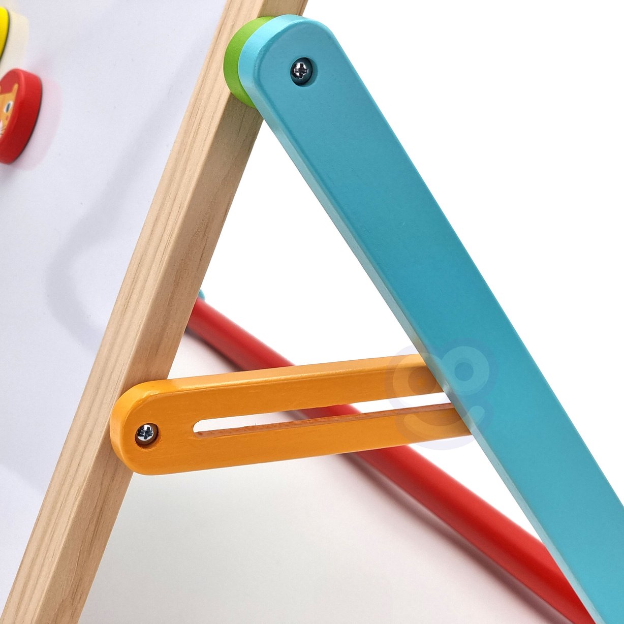 Tablica Edukacyjna 2w1 Magnetyczna Kredowa dla Dzieci Magnesy Gąbka 6 el. TOOKY TOY – zdjęcie 14