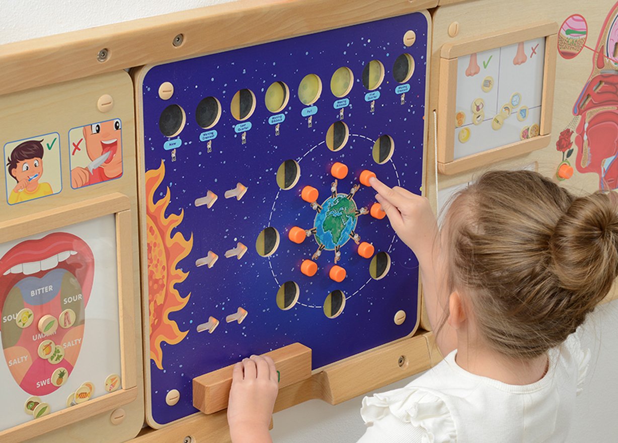 Tablica Edukacyjna Fazy Księżyca Montessori MASTERKIDZ – zdjęcie 7