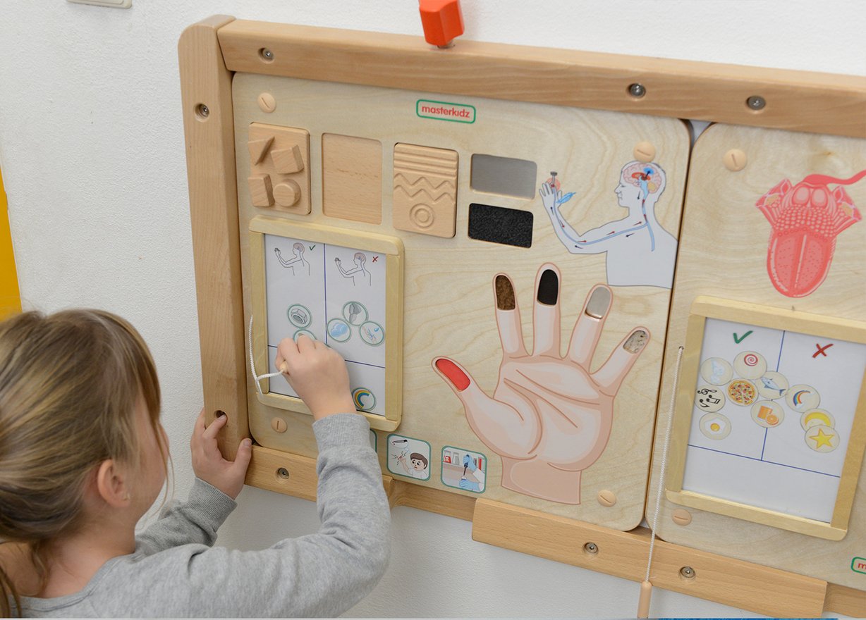 Tablica Edukacyjna Zmysł Dotyku Montessori MASTERKIDZ – zdjęcie 8