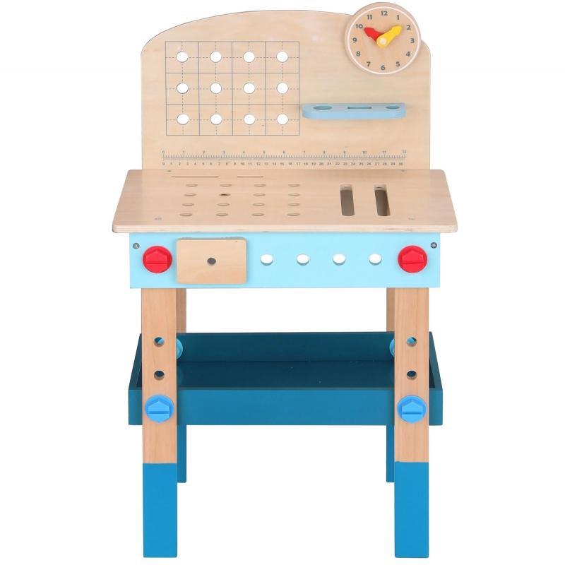 TOOKY TOY Drewniany Stół Do Majsterkowania Warsztat