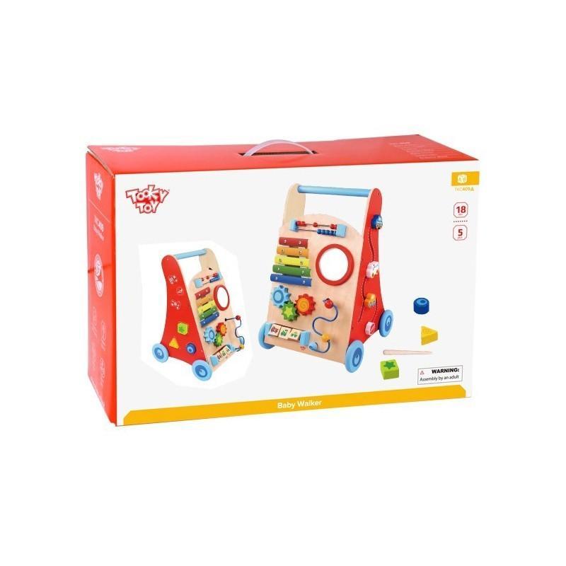 TOOKY TOY Wielofunkcyjny Chodzik Pchacz Panel Edukacyjny Dla Dzieci