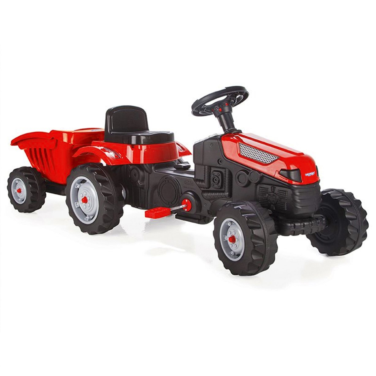Traktor na Pedały Farmer GoTrac MAXI z Przyczepą Ciche Koła WOOPIE – zdjęcie 12