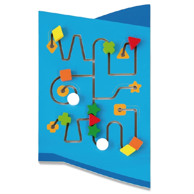 VIGA Sensoryczna Edukacyjna Tablica Drewniana Manipulacyjna Samolot Montessori