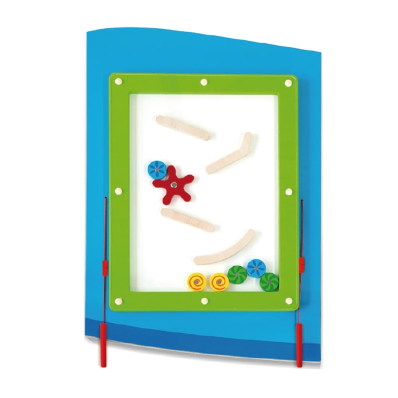 VIGA Sensoryczna Edukacyjna Tablica Drewniana Manipulacyjna Samolot Montessori