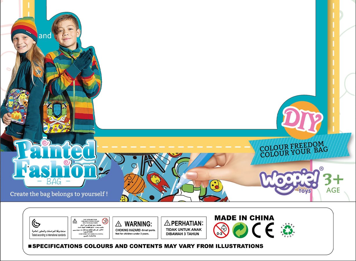 WOOPIE ART&FUN Zestaw Plastyczny dla Dziewczynki Plecak do Malowania