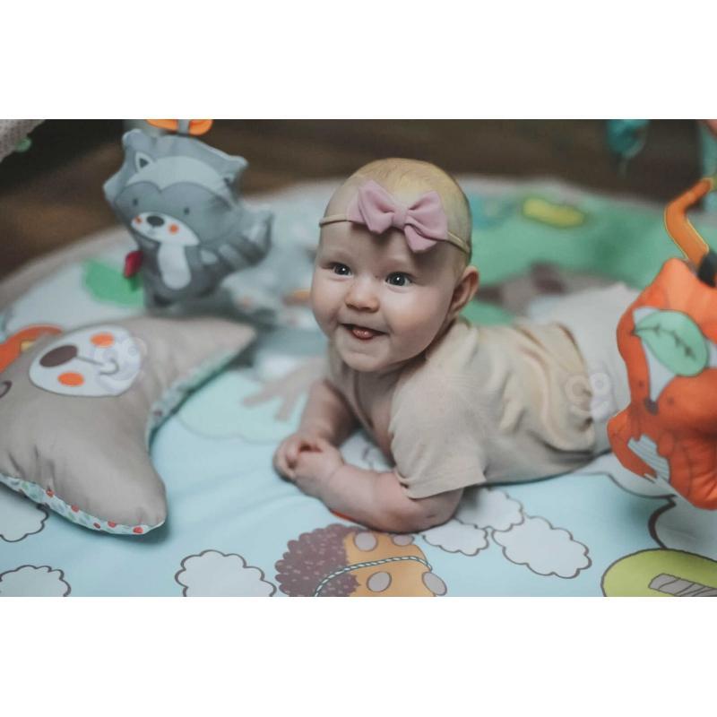 WOOPIE BABY Interaktywna Mata Edukacyjna Sensoryczna 8 Melodii Projektor Motyw Leśny