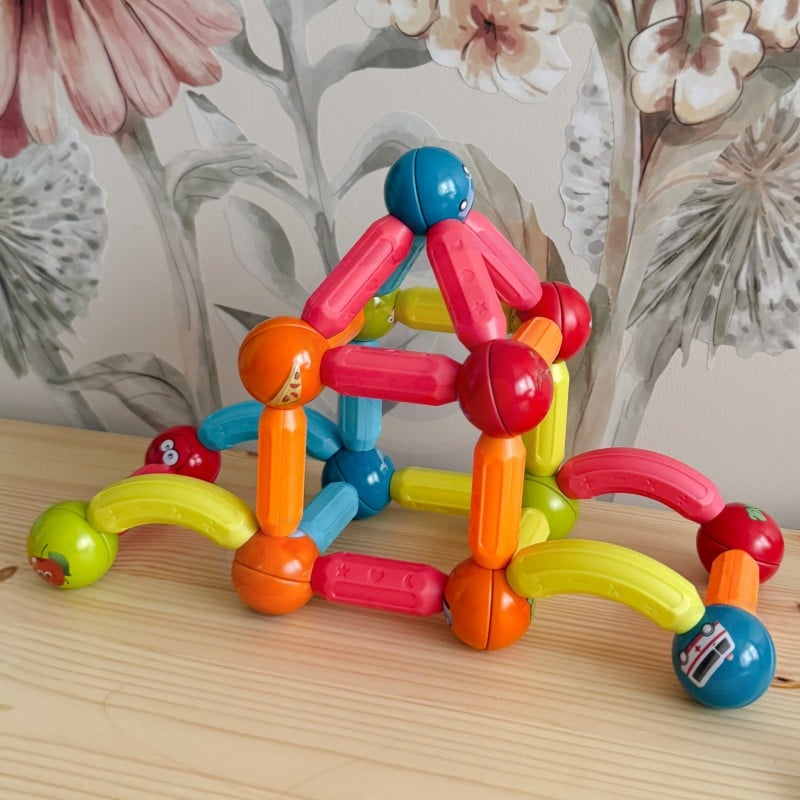 WOOPIE Magnetyczne Klocki Konstrukcyjne Edukacyjne 128 el.