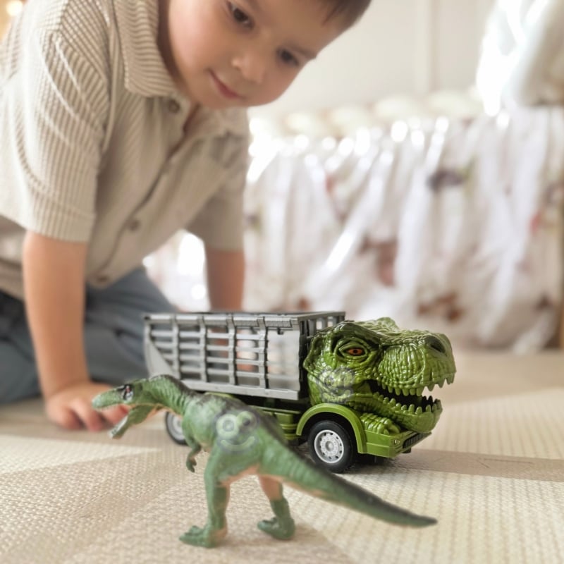 WOOPIE Samochód Zdalnie Sterowany RC Dinozaur Zielony + Figurka