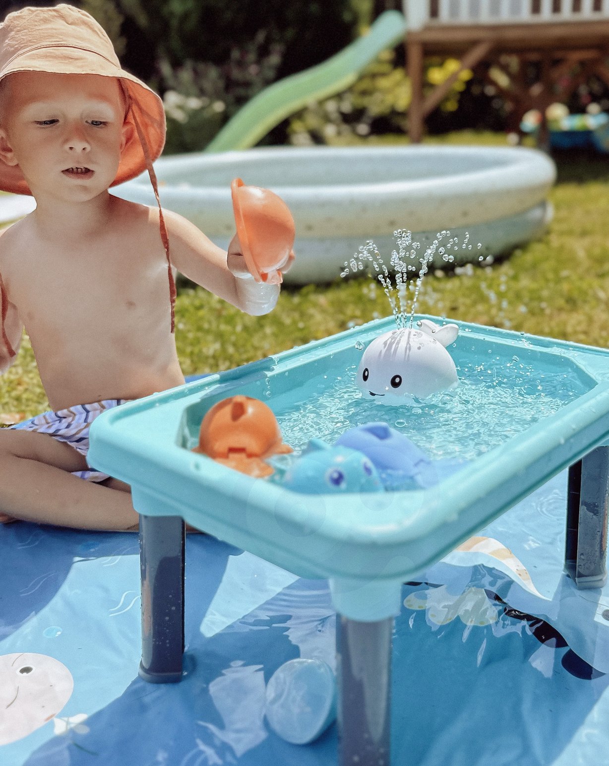 Zabawka do Kąpieli Wieloryb Tryskający Wodą Fontanna LED WOOPIE BABY – zdjęcie 15