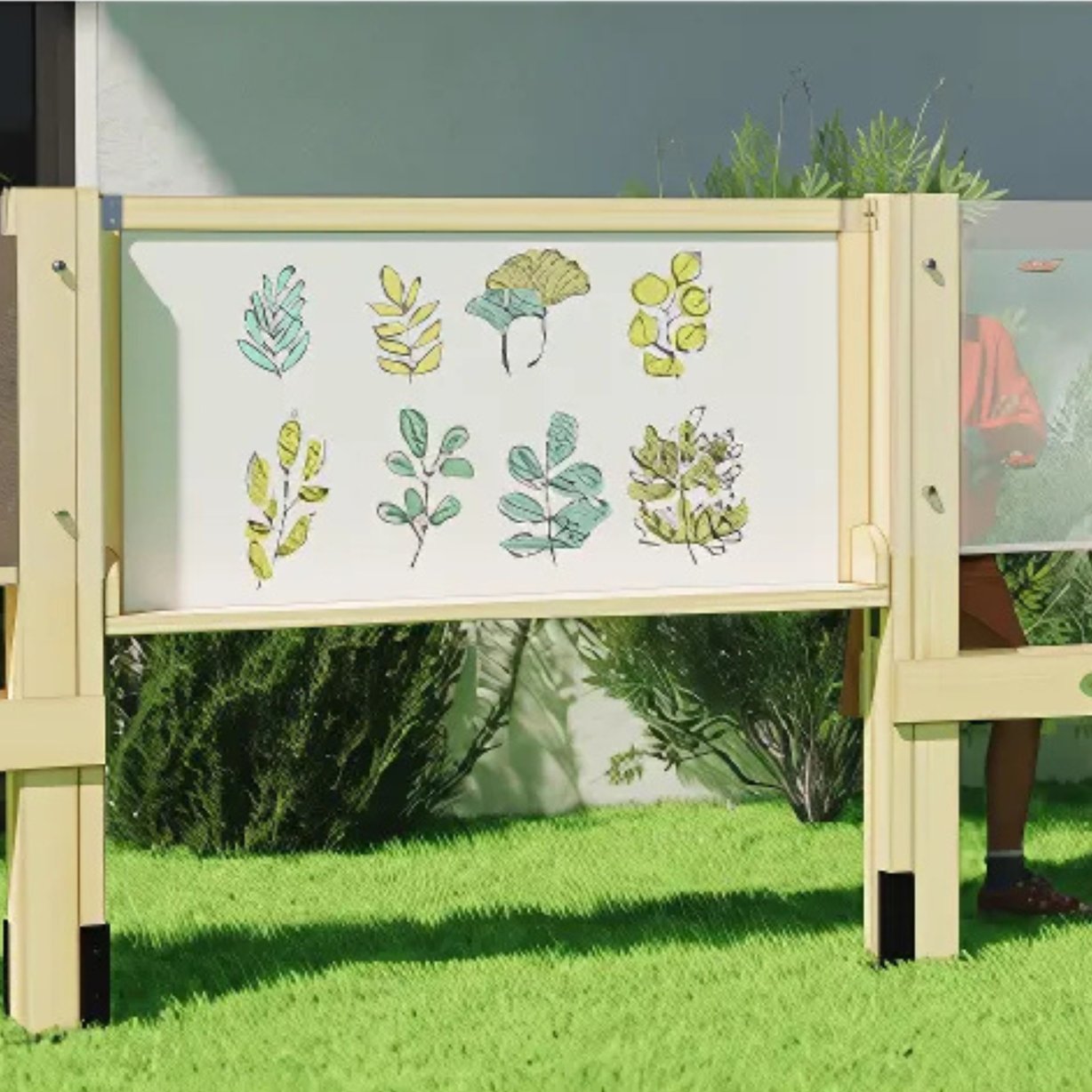 CLASSIC WORLD EDU Drewniana Tablica Dwustronna Kredowa – Magnetyczna Edukacyjna