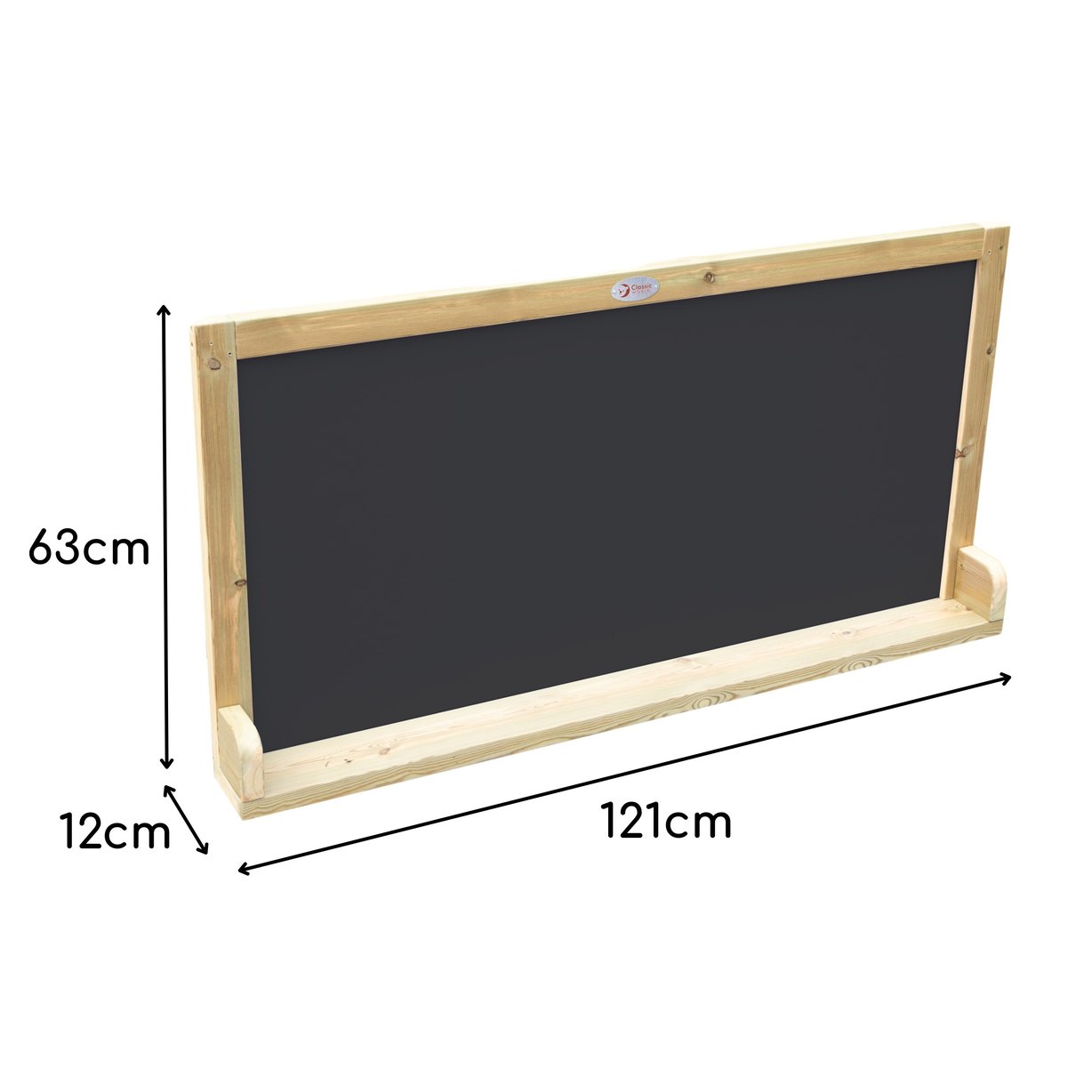 CLASSIC WORLD EDU Drewniana Tablica Dwustronna Kredowa – Magnetyczna Edukacyjna